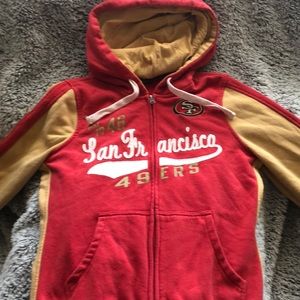 San Francisco 49ers zip up sweatshirt